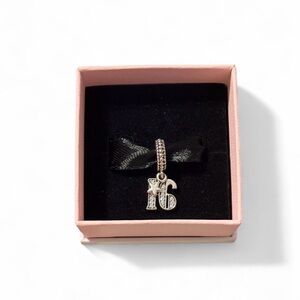 Pandora Silver 16th Celebration Charm (Needs A Cleaning From Oxidation)